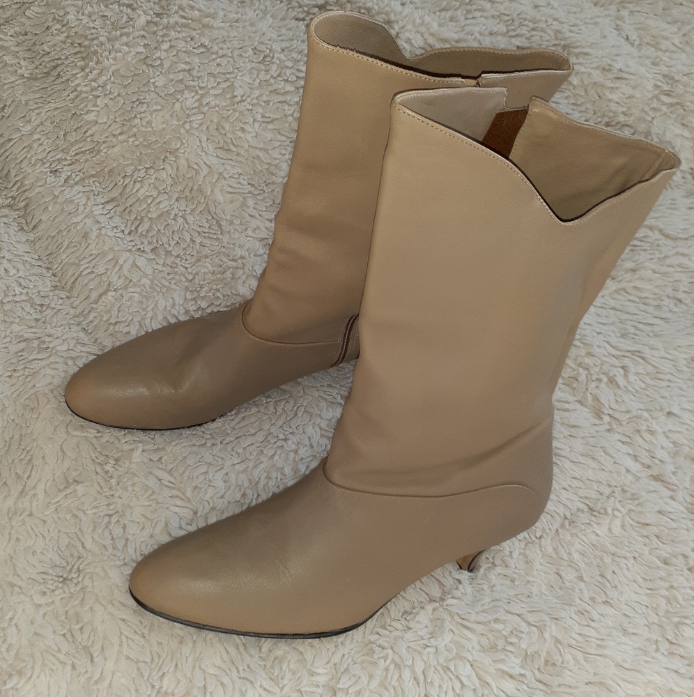 Hush Puppies Tan Heel Boots